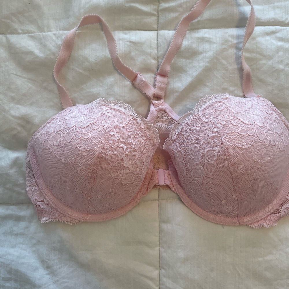 Victoria’s Secret Pink Lace Dream Angel Racerback Demi 34D